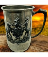Norsk Tinn Pewter Norwegian Crested Coat of Arms Tankard 1973 Hubertus M... - $62.46 CAD