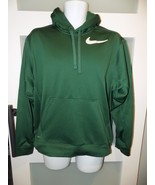 Nike Green Therma-Fit Pullover Sweatshirt Hooded Active Size M Men&#39;s - $17.80