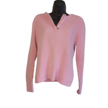 Tommy Hilfiger Jeans Women&#39;s Size XL 1/4 Zip Pink Sweater - £18.42 GBP