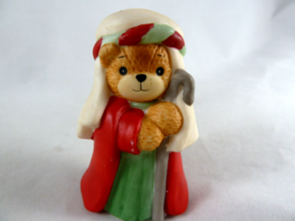 Enesco Lucy and Me Lucy Rigg Nativity Shepherd bear 2.75&quot; tall 1987 - £7.75 GBP