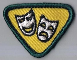 Boy Scouts Of America Proficiency Badge Patch Drama 1 1/2&quot; x 2&quot; - $1.45