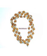 Rudraksha Mala IN Puro Argento - 55 Perline - €77,12 EUR