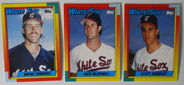 1990 Topps Traded Chicago White Sox Team Set of 3 Baseball Cards - £1.58 GBP