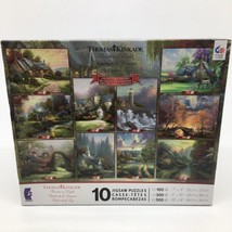 Ceaco Thomas Kinkade Collector&#39;s Edition 10 Puzzles in One Box Series 38... - £25.83 GBP