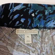 Dana Buchman Women's Black & Blue Elastic Waist Pull On Skirt Size XL image 3