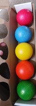 5 Pieces Wooden Rainbow Block Balls Set for Kids Child Educational replacement - £4.69 GBP
