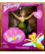 DISNEY TINKERBELL Tethered Flying Fusion Toys TINK 2002 Peter Pan NOS - $368.57 MXN
