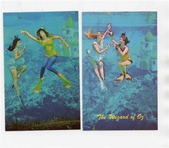 4 Weeki Wachee Florida Mermaid Wizard of Oz Postcards 1960&#39;s - £21.77 GBP