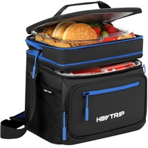 Expandable Insulated Lunch Box 24 Can Double Deck Cooler Bags Leakproof Lunch Ba - $35.99