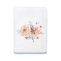 Ne W Croscill Liana Bath Towel 100% Cotton With Floral Embroidery - £8.76 GBP