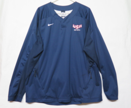 Nike Team USA Softball Team Issued? Vapor Pullover Jacket Mens Size XL R... - $121.08