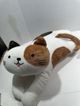 Rare Japanese  Plush Cat Doll Cute Soft Stuffed CAT Pillow  Long 26” Calico READ - £30.99 GBP