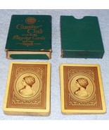 Old Vintage Country Club Gold Edge Playing Cards Slip Case Rexall - $9.95