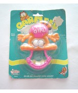 Vintage Garfield It&#39;s A Girl Pink Babyl Rattle Toy Remco  NOS - £15.79 GBP