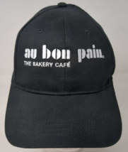 Au Bon Pain ABP Bakery Restaurant Baseball Hat Cap Black Logo Employee - £15.23 GBP