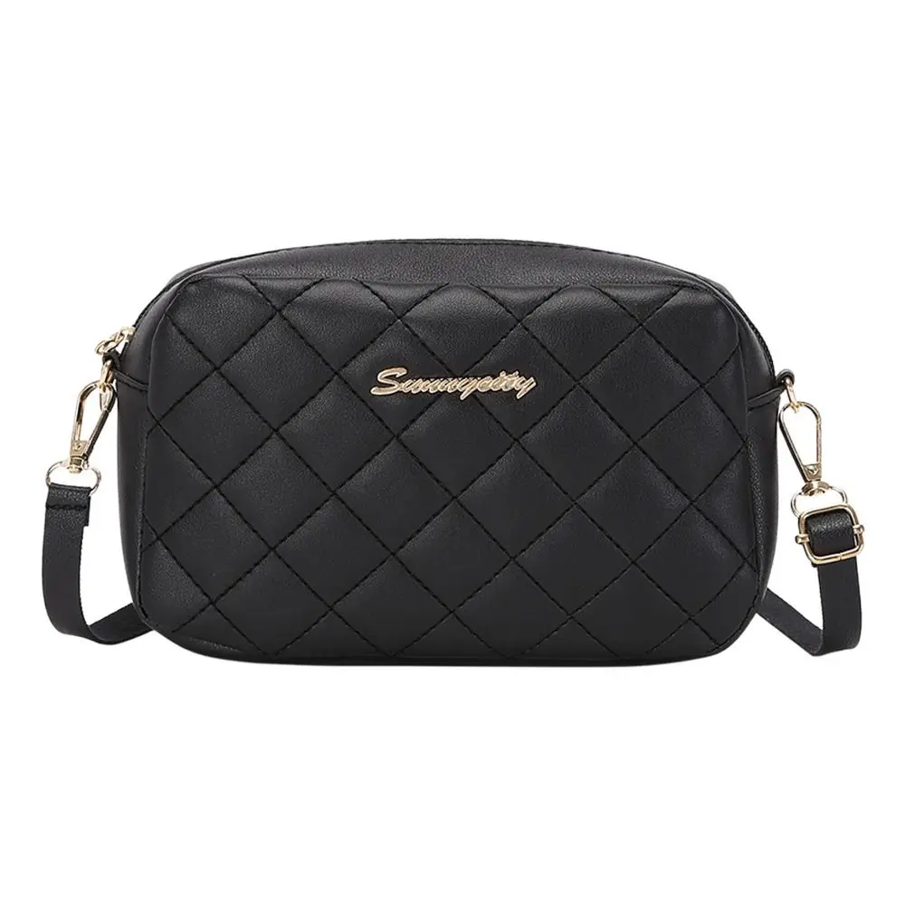 Trend Fashion Lingge Embroidery Chain Women Messenger Bag Handbags PU Le... - £11.96 GBP