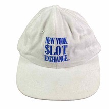 Vintage 90s NYC Embroidered Hat Cap Unisex White New York Slot Exchange - £22.05 GBP