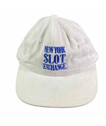 Vintage 90s NYC Embroidered Hat Cap Unisex White New York Slot Exchange - £22.08 GBP