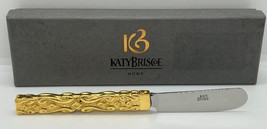 Katy Briscoe Butter Knife - 24k Gold Plated Handle - Home Collection Boxed, 6.5&quot; - £48.61 GBP