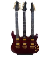 Steve Vai miniature triple neck guitar decorative - £19.55 GBP