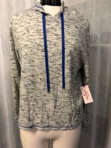 Juicy Couture Women&#39;s Hoodie Gray Blue Stretch Junior Size Large NWT - £24.80 GBP