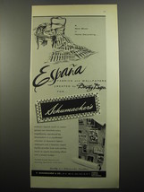 1955 Schumacher Advertisement - Espana Fabrics and Wallpapers by Dorothy Draper - £14.73 GBP