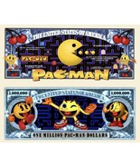 Pac-Man Arcade Game Collectible Pack of 100 Funny Money 1 Million Dollar... - £19.42 GBP