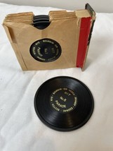 Hit Parade Set Of Vintage Vinyl Record Coasters - £22.17 GBP