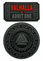 Viking Valknut Odin Ticket to Valhalla Admit One Patch (2PC Bundle -PVC ... - $13.99