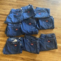 Lot Of 9 Dickes Carpenter Jeans 44x32 Denim Blue Work Pants  - $100.00