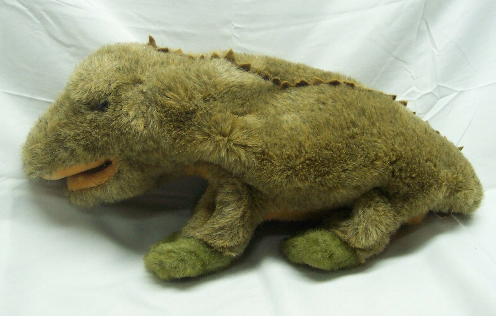 VINTAGE GUND 1984 LIZARD REPTILE HAND PUPPET Plush STUFFED ANIMAL Toy Dinosaur - $54.45