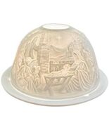 Nativity Holy Family LDC001 Dome LED Luminaire Porcelain 4.75&quot; 360 Degre... - $621.07 MXN