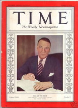 MAGAZINE TIME  Hugh S. Johnson, Man of the Year  1934   - $24.74