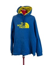The North Face Hoodie XL 2015 Blue Pullover Spellout Logo Skateboarder H... - £15.56 GBP
