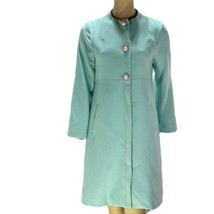 JULIE BROWN NYC Blue Overcoat Women&#39;s Size S Dressy Special Occasion Outerwear - £64.65 GBP