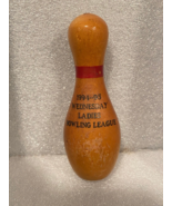 4&quot; Wooden Bowling Pin 94-95 Wednesday Ladies Bowling League *Pre-Owned* ... - $189.87 MXN
