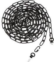 Voguad 19 Ft. Black Chain For Hanging Lamp, Decorative Lighting Fixture Chain, - £25.91 GBP