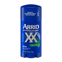 ARRID XX Anti-Perspirant Deodorant Solid Ultra Fresh - 2.6 oz, Pack of 4 - £27.17 GBP