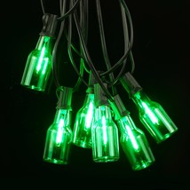 St Patricks Day Decorations 21Ft Led Outdoor String Lights With 12 Wine Bottle B - £15.79 GBP