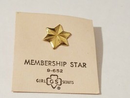 1960&#39;s Girl Scout Membership Star Pin 9-652 - NEW - $6.21