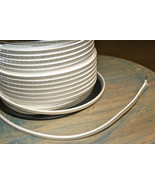 Weiß 2-Wire Tuch Bedeckt Kordel, 18ga. Vintage Stil Lampen Antik Licht, ... - £1.00 GBP