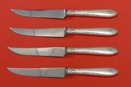 Margaret Rose by National Sterling Silver Steak Knife Set 4pc HHWS Custom - £228.70 GBP