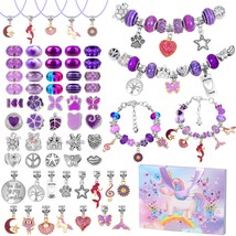 Diy Charm Bracelet Making Kit, Jewelry Making Kit For Teen Girls With Un... - £19.66 GBP