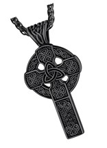 Stainless Steel Celtic Cross Necklace for Men Women, - £58.35 GBP
