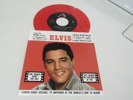 Elvis Presley  45  &amp; Picture Sleeve  One Broken Heart For Sale   RCA  Red Vinyl - £15.53 GBP