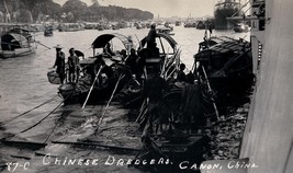 Vintage Photo; Chinese Dredgers;Canton River; China;Circa 1912 - £11.74 GBP
