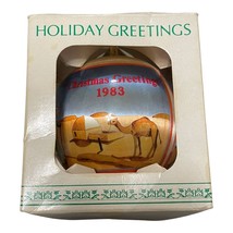1983 Holiday Greetings Merry Christmas 1983 Joseph And Mary Traveling Ornament - £4.42 GBP