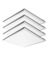 2x2 Ft Recessed LED Panel Light Drop Ceiling White Frame 40W 4000K Dimma... - $275.00