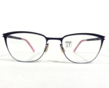Menizzi Eyeglasses Frames M3025 C01 Purple Pink Cat Eye Full Wire Rim 47... - $49.49