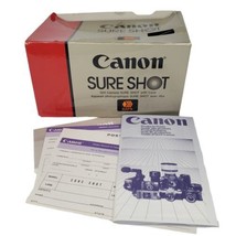 Vintage Canon Sure Shot BOX ONLY &amp; Some Paperwork - £11.00 GBP